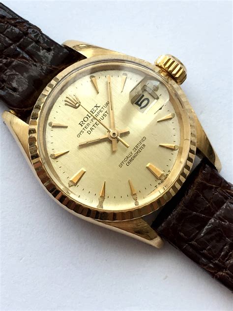 rolex damenuhr gold 1970|vintage Rolex datejust.